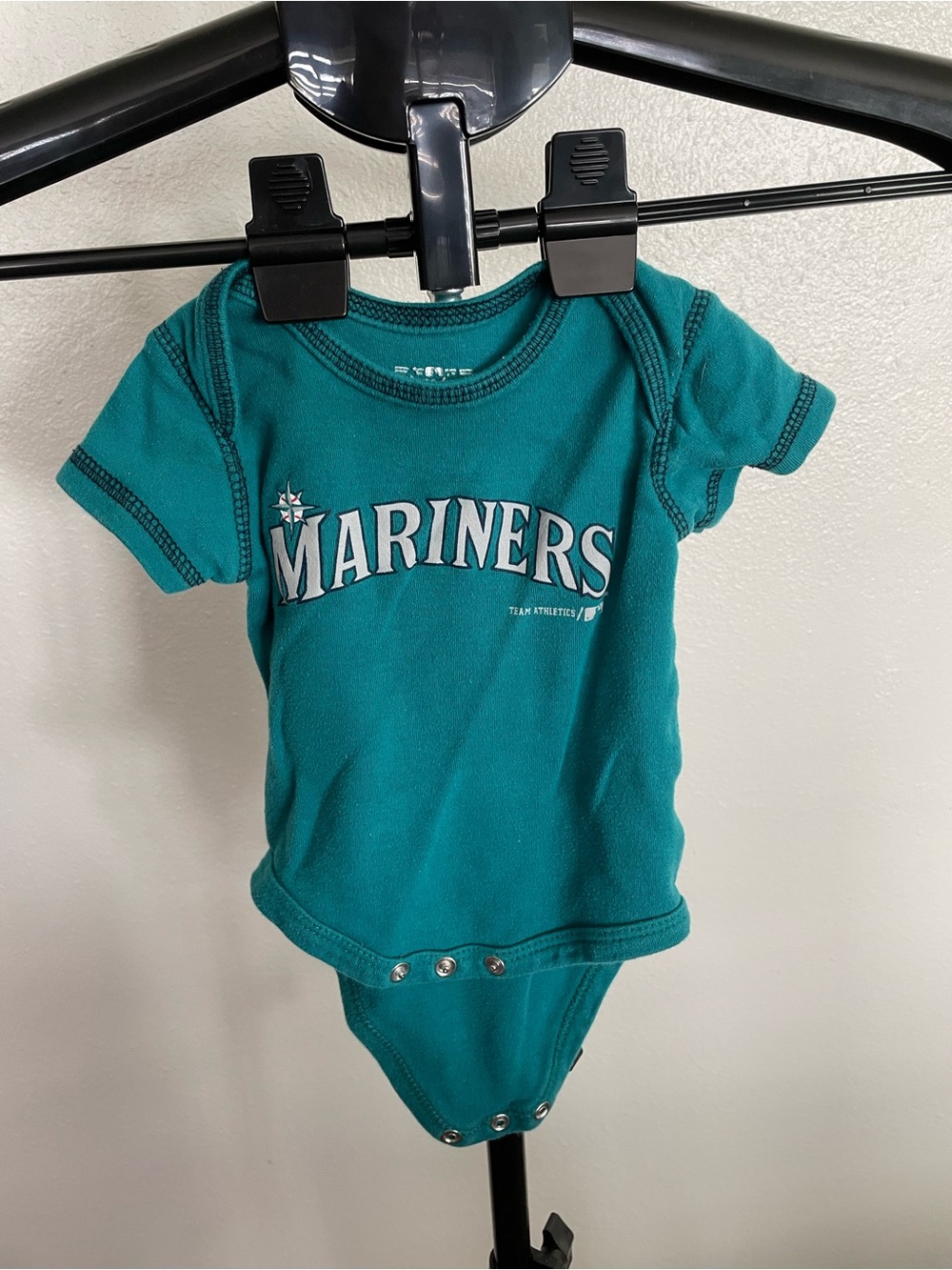 Teal Mariners Baby Onesie